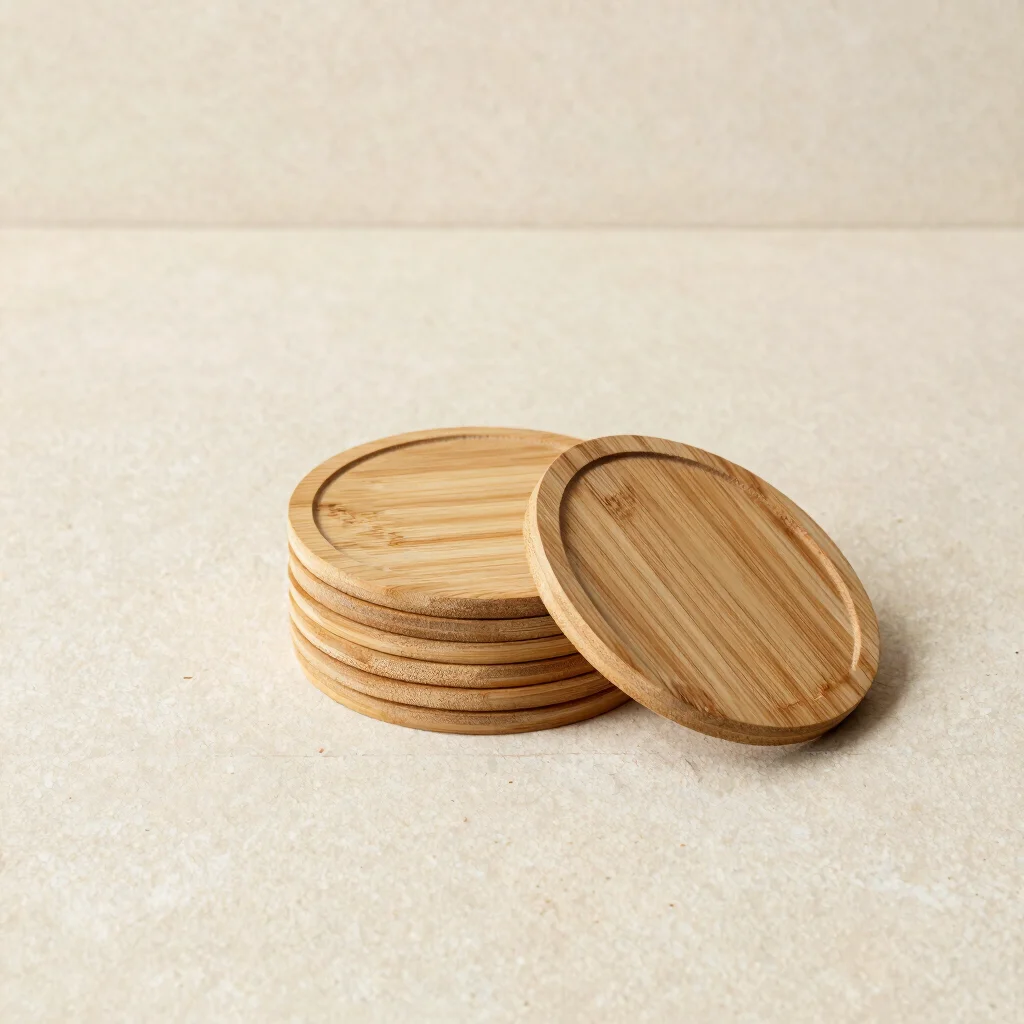 Bamboo Coaster Set